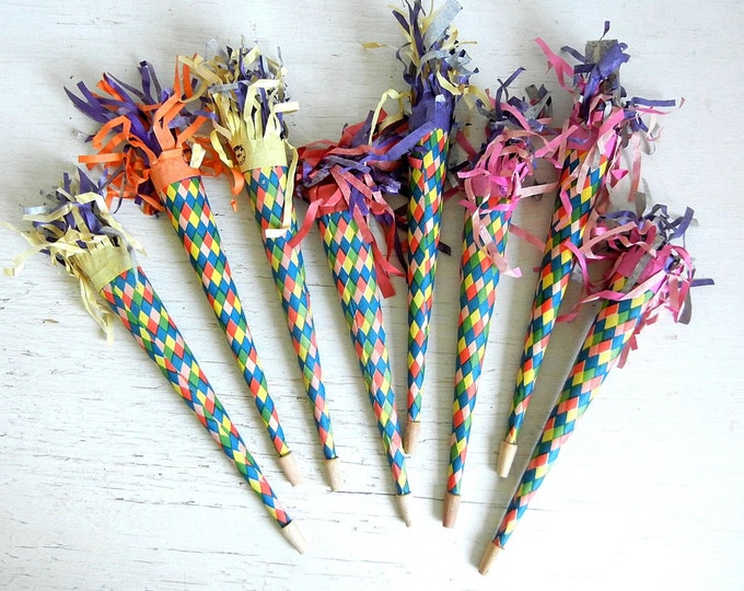 8 Vintage Noise Makers 8 Vintage Party Horns New Years Eve Etsy