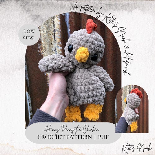Henny Penny the Chicken| Crochet Pattern| PDF| Digital Download