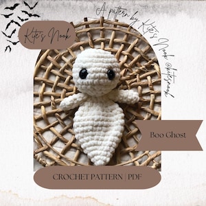 Ghost | Boo| Crochet Ghost | Crochet Pattern| Digital Download| PDF | Boo the Ghost Snuggler| Halloween