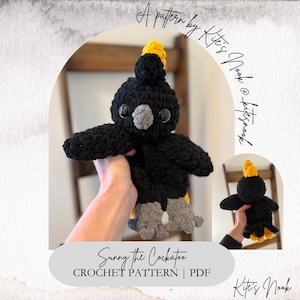 Sunny the Cockatoo| Crochet Pattern| Amigurumi Bird |Digital Download| PDF