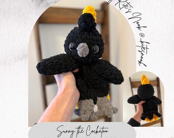 Sunny the Cockatoo| Crochet Pattern| Amigurumi Bird |Digital Download| PDF