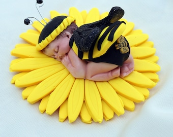 Adorno para tarta de revelación de género de abejorro, adorno para tarta de baby shower de abejorro, decoración de cumpleaños de abejorro, adorno para revelación de género