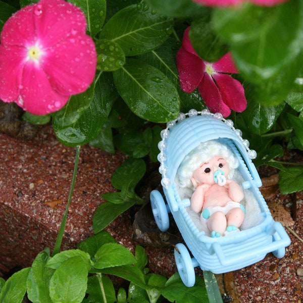 Polymer Clay Baby Micro Baby SIZE 1.99" Gift Collectible Keepsake Doll House Scale OOAK Baby Art Sculpture Miniature Art