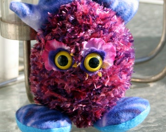 Crochet Plush Creature, Plush Monster Toy, Humorous Monster Plushie Gift