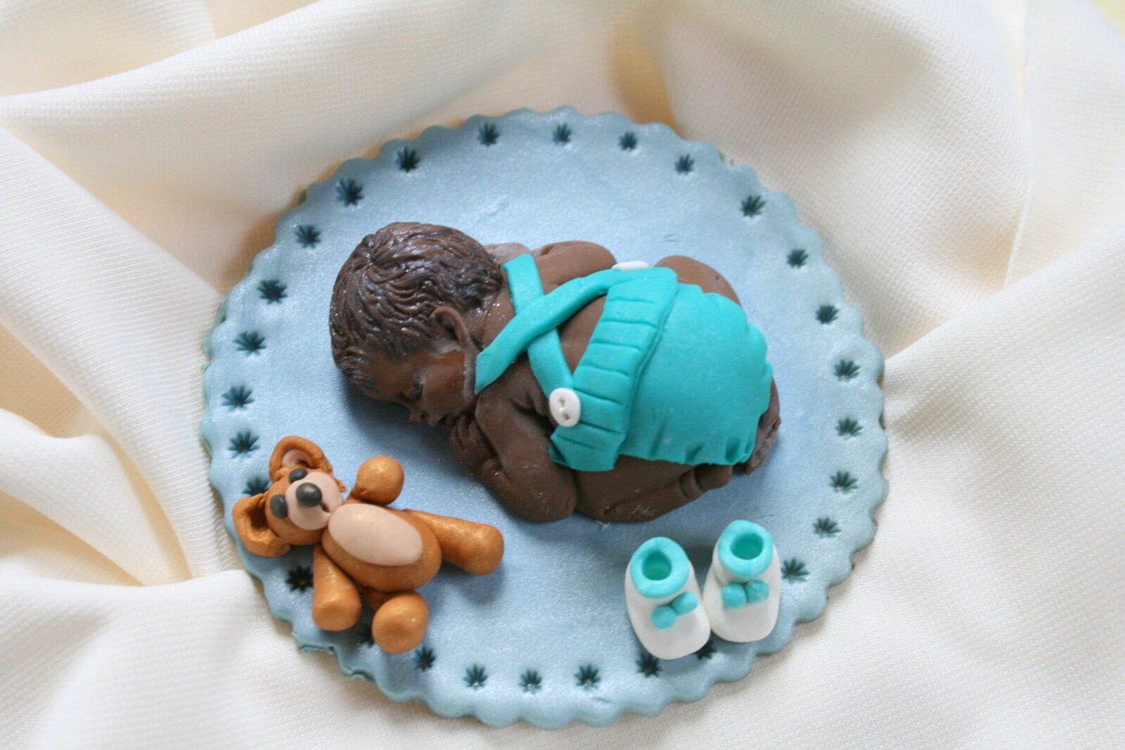 Sleeping Baby Boy or Girl Cake Topper Baby Shower Cake Decor Etsy