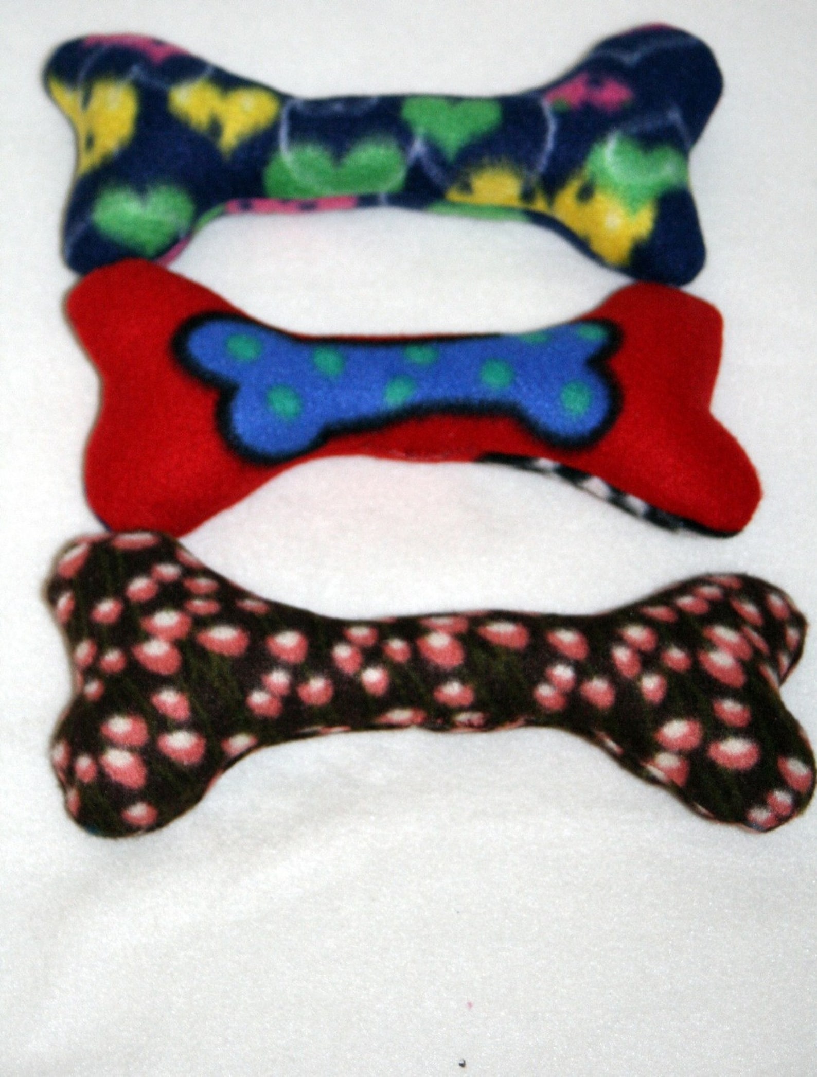 Large Fleece Dog Bone With Squeaker Fleece Dog Toy Etsy