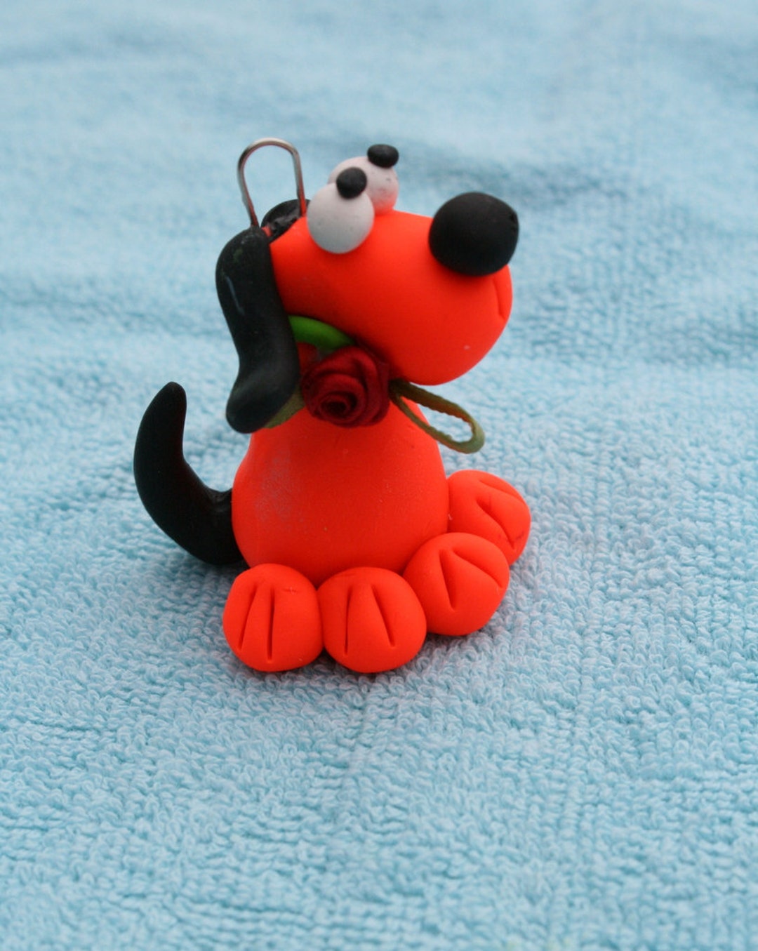 Polymer Clay Dog Hound Clay Dog Ornament Hound Dog Gift Etsy