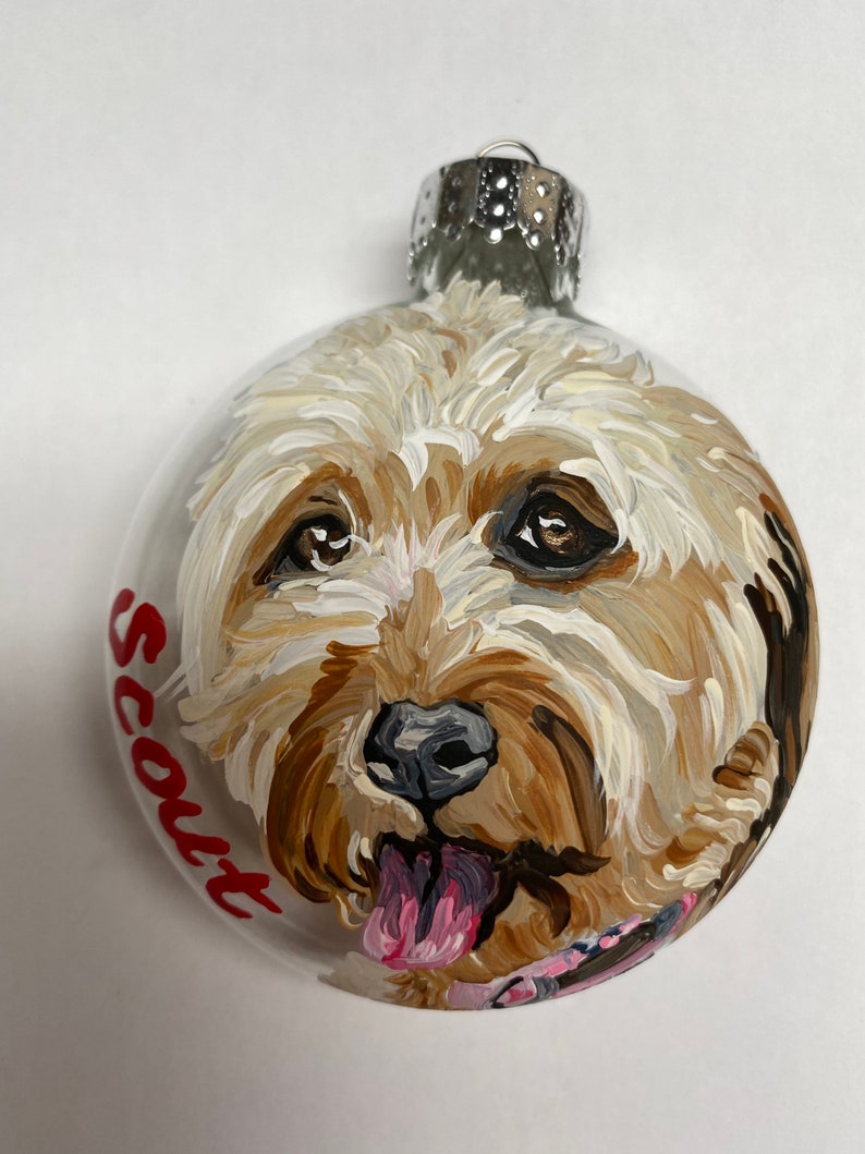 Handpainted Pet ornaments-custom pet ornaments-pet image 6