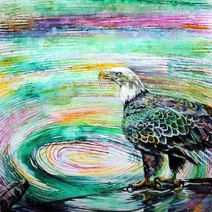 Eagle art painting, Eagle art, Eagle painting, Eagle wall art, Bird painting original, bird painting, eagle wall decor, Bald eagle art, gift