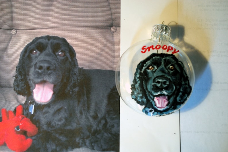 Handpainted Pet ornaments-custom pet ornaments-pet image 1