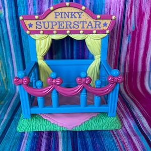 Vintage Littlest Pet Shop Pinky Superstar Stand, Collectible, Rare, Kids