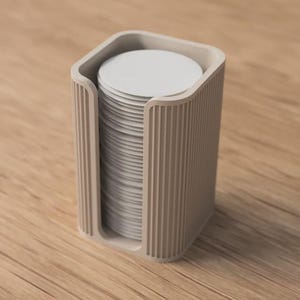 モダンジャパニーズコットンパッドホルダー – スタイリッシュで実用的なバスルーム収納