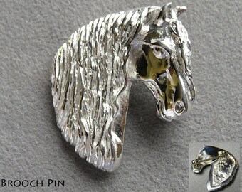 Horse Brooch Pin Friesian Brooch Pin Horsehead brooch pin, Dragons Fly Designs, Friesian Jewelry, Equine Jewelry, Friesian Stock Tie Pin