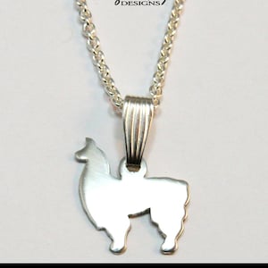 Llama Silver Llama Pendant Charm Solid Sterling Silver Handcrafted Llama Necklace Llama Jewelry Farm Animals Jewelry