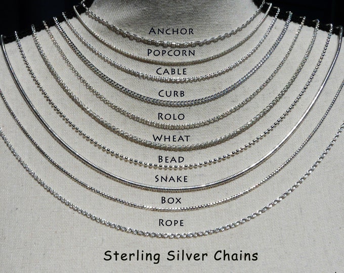 Sterling Silver Chain New Layering Silver Chains - Etsy