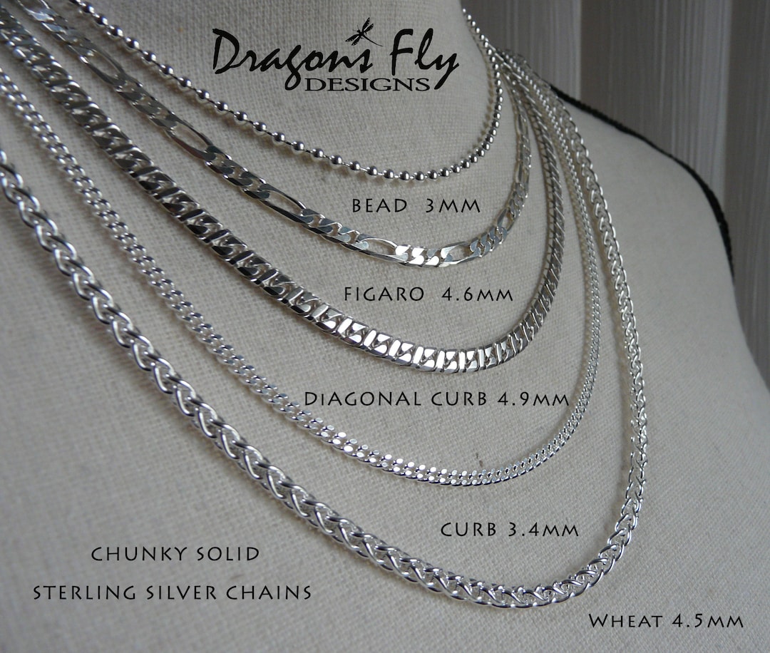 4.4mm Sterling Thai Antiqued Popcorn Chains - 30 4.4mm Sterling Thai Antiqued Popcorn Chains - 30