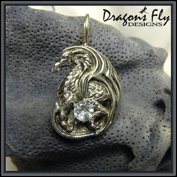 Sterling Silver Dragon-Flying Pendant Sterling Silver Dragon-Flying Pendant
