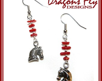 Horse Earrings- Horse Head Earrings  Stainless Steel