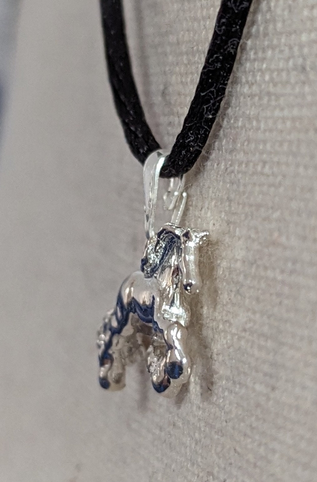 Collana Con Ciondolo Ferro Di Cavallo In Argento 925 Rodiato - Foto 7