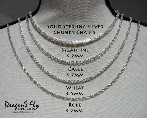 4.4mm Sterling Thai Antiqued Popcorn Chains - 30 4.4mm Sterling Thai Antiqued Popcorn Chains - 30