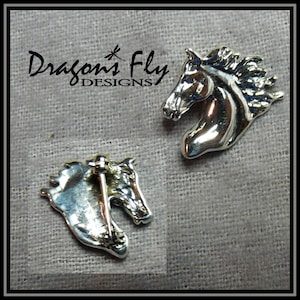 Horse Brooch - Horse head Brooch - pin Equestrian Jewelry Horse Jewelry Friesian Jewelry