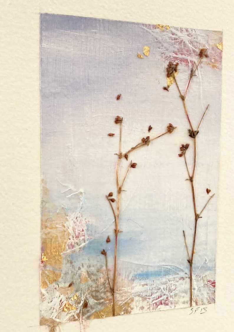 Original Kunst/Original Wildblumen Botanisches Ölgemälde II Bild 4