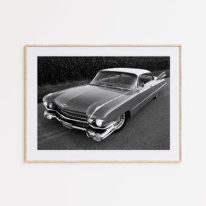1959 Cadillac Eldorado, American Car, Black and White, Automobile Photography, Automobile Decor, Wall Art, Vintage Car, Car Enthusiasts Art