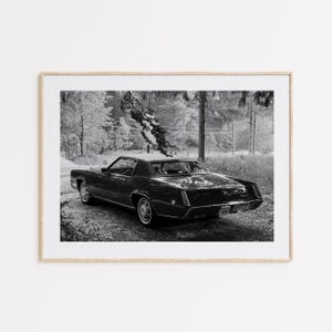 1968 Cadillac Eldorado, American Car, Black and White, Automobile Photography, Automobile Decor, Wall Art, Vintage Car, Car Enthusiasts Art