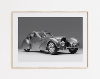 1938年式ブガッティ タイプ57SC アトランティック クーペのプリント