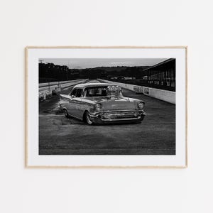 1957 Chevrolet Bel Air, Canada Classic Car, Black and White, Automobile Photography, Automobile Decor, Wall Art,Car Gift,Car Enthusiasts Art