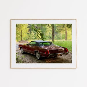 1968 Cadillac Eldorado, American Car, Red Cadillac, Automobile Photography, Automobile Decor, Wall Art, Vintage Car, Car Enthusiasts Art