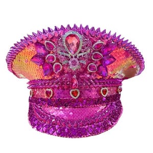 Festival Military Hat Pink Party