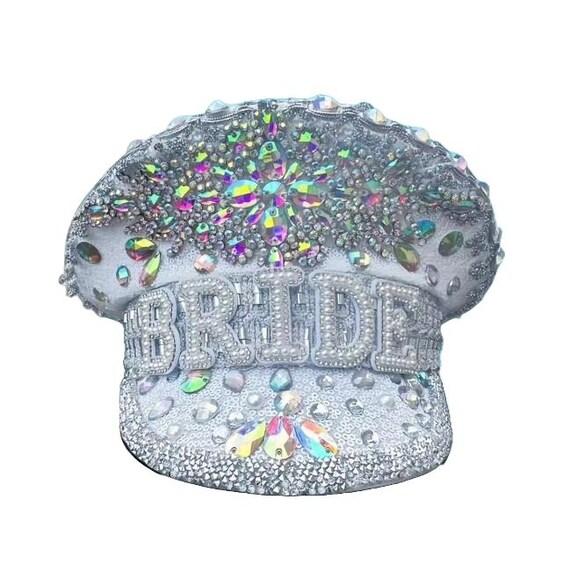 Bride Sequin Captain Hat – Bachelorette Party Hat  display picture 2