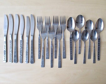 Floral Flatware Etsy