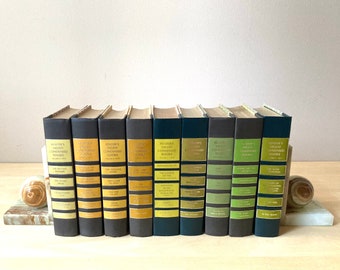 9 book bundle yellow green gold  vintage Reader's Digest 1970's