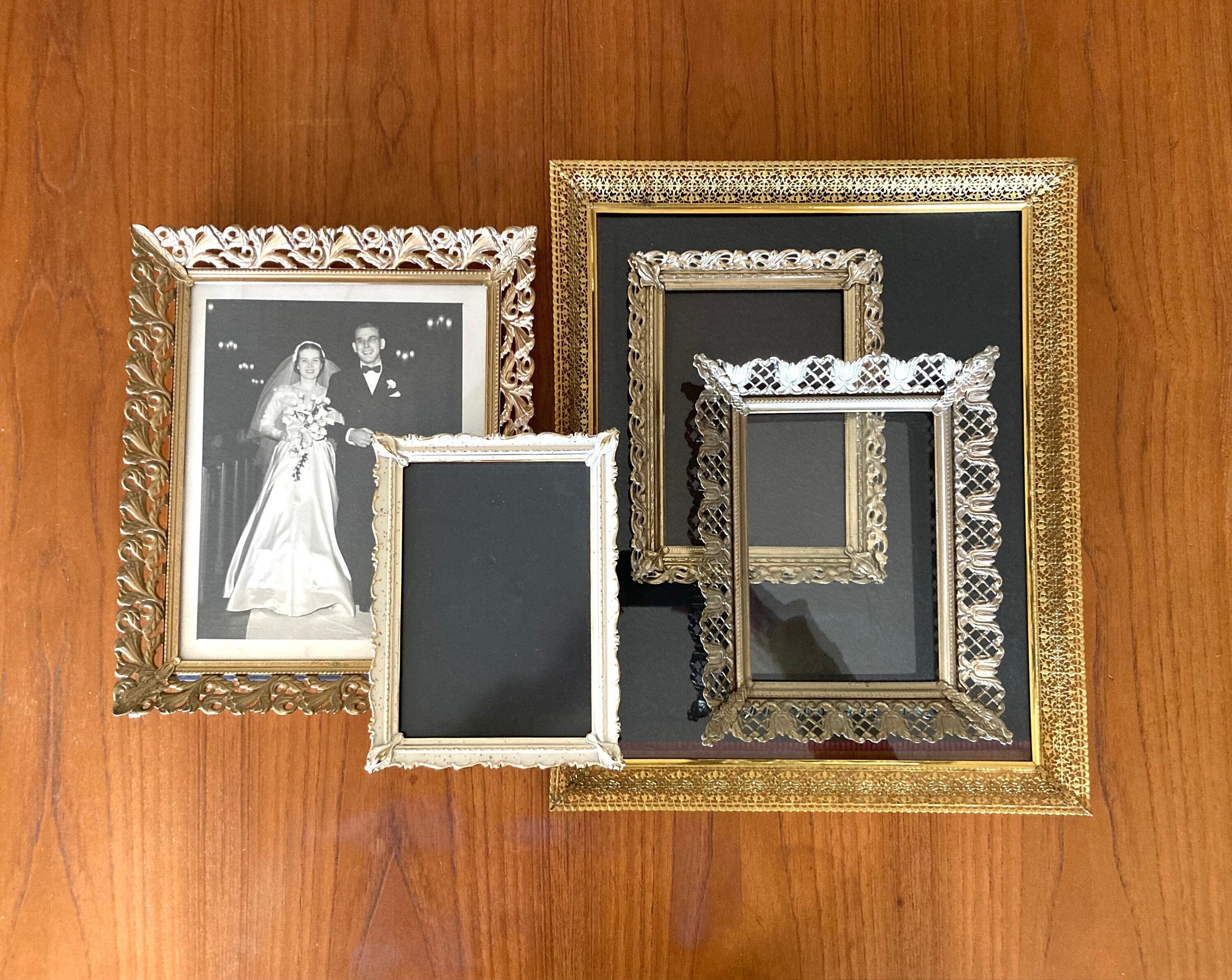 8.5 X11 PREMIUM EASEL BACK Quality Replacement Stand Backing Board Photo  Picture Frame Vintage Metal Table Top Display Tabletop Faux Leather 