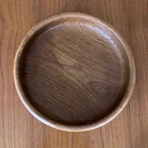 vintage teak round ribbed salad bowl Kalmar teak serving bowl made in thailand image 6