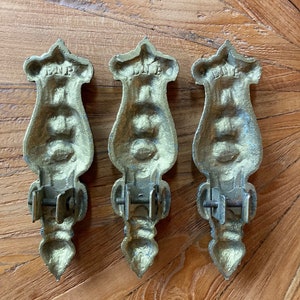 art nouveau polychrome lamp parts BNP antique hardware brackets lighting restoration image 6