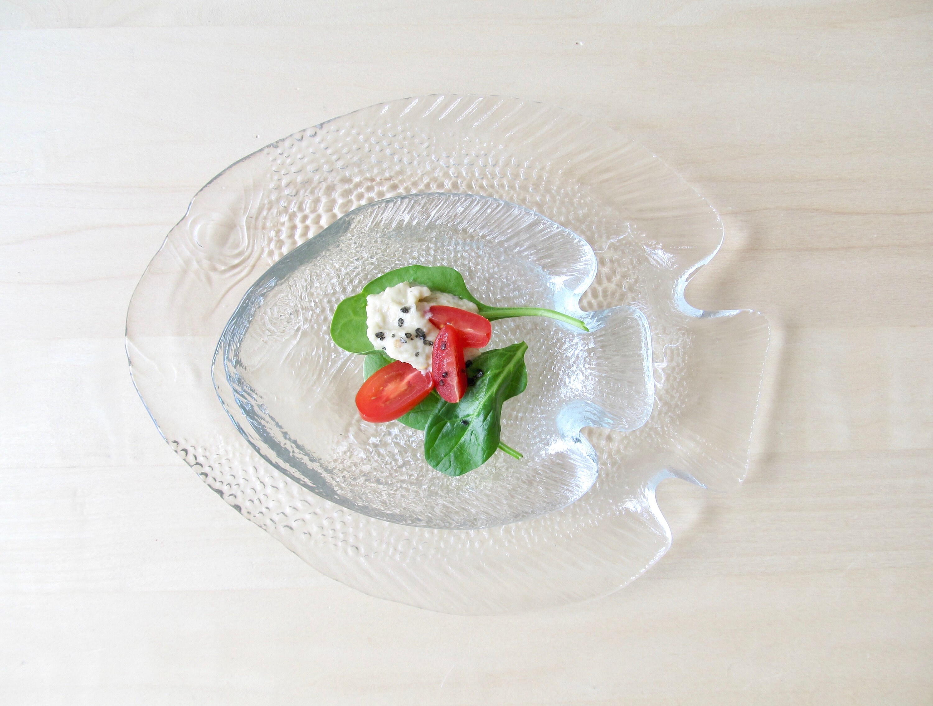 Pisces - Set of four French appetizer fish plates 