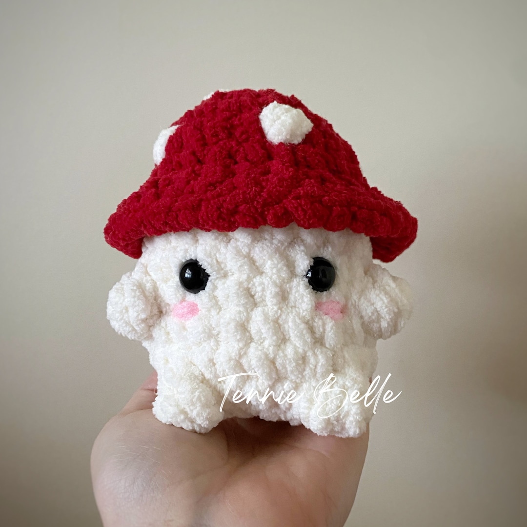 Medium Chonky Mushie/ Emotional Support Mushroom/ Chonky Mushroom/ Mushroom  Amigurumi/ Cottagecore Crochet/ Fungi Crochet/ Mushroom Plush 