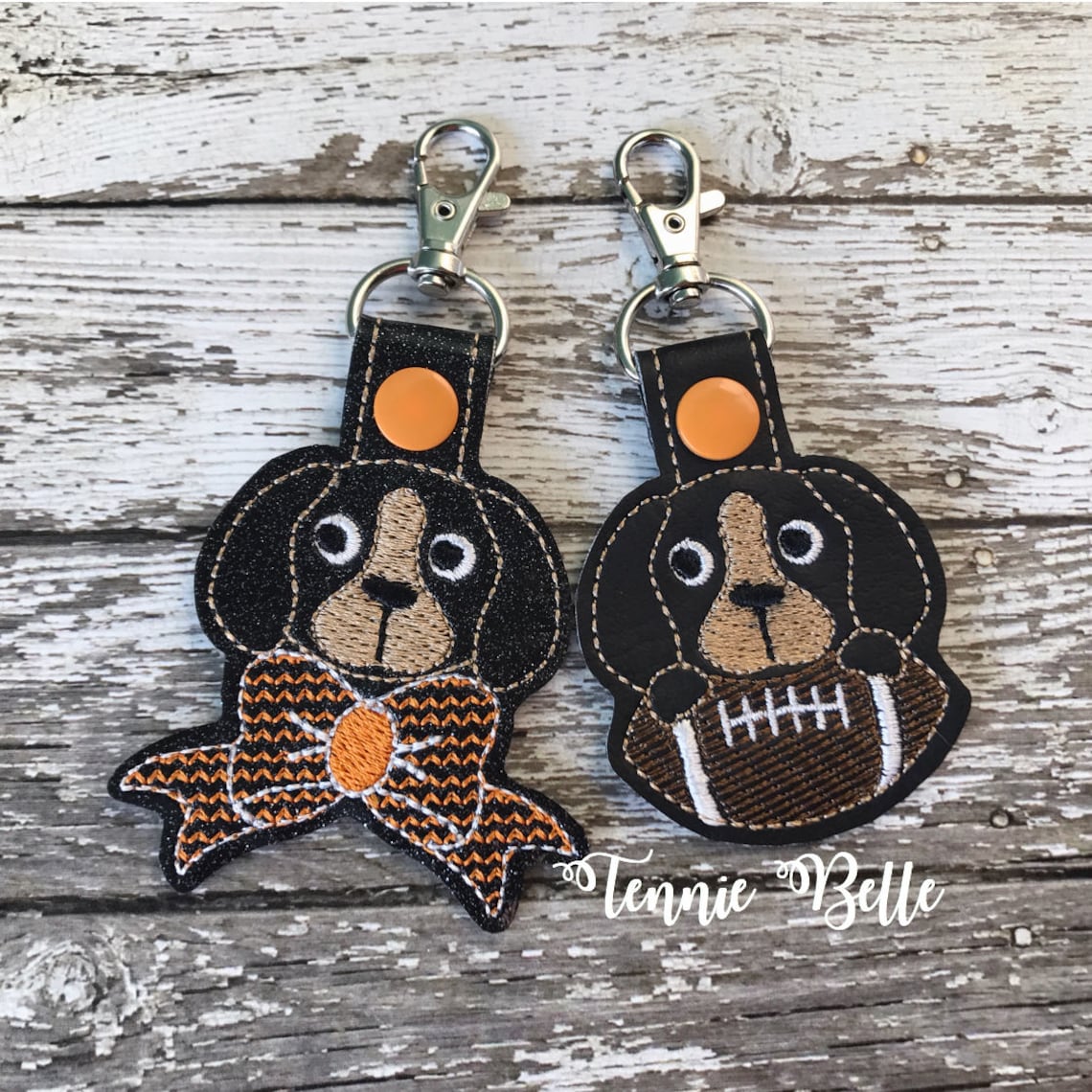 Dog Mascot Keychain Backpack Clip or Purse Clip White or Etsy