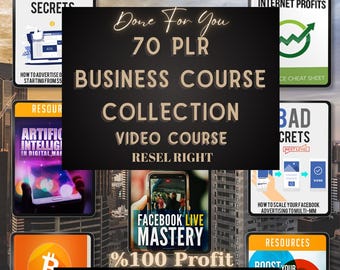 Business Course Collection PLR/MRR: Resell & Customize (Digital Download