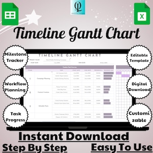 Timeline Gantt Chart Template | Project Planning & Scheduling Tool