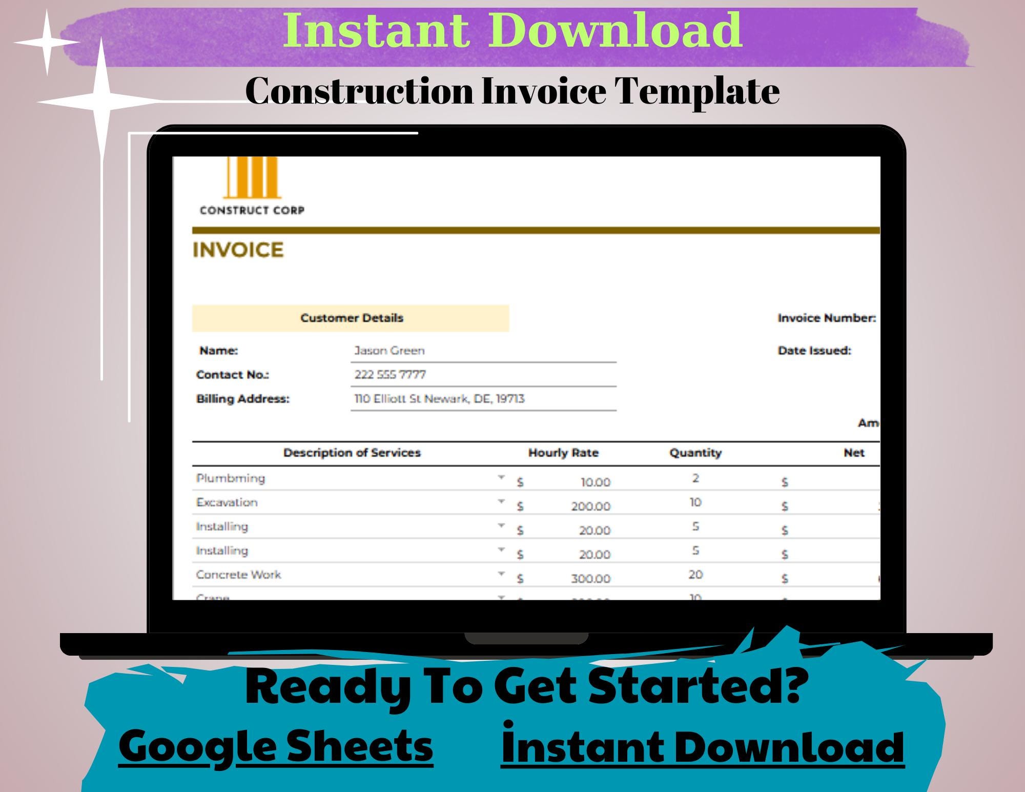 Image 9 for Invoice Template For Builders