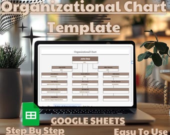 Organizational Chart Template: Google Sheets Company Structure (Digital Download)