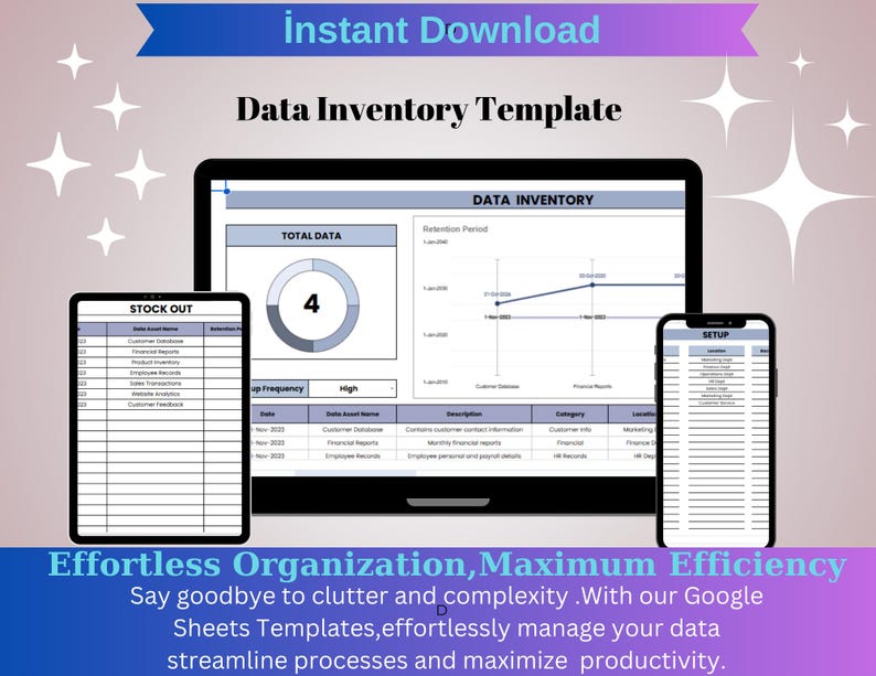Data Inventory Template - Google Sheets | Easy & Customizable ...
