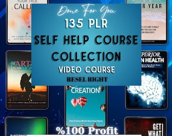 Self Help PLR Video Course Bundle: 135+ Courses, Resell Rights (Digital Download)