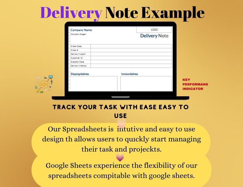Delivery Note Template: Printable Business Shipping Form (PDF ...