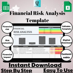 Financial Risk Analysis Template, Editable Google Sheets, Digital ...