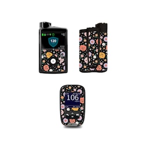 Cute Pumpkin Vinyl Decals for Pump and/or Meter (choose a set)- 770g & 780g - Diabetes - T1D - Medtronic